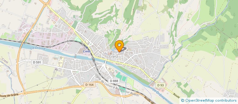 localisation de l'entreprise MONSIEUR JEAN TERRETAZ  CREST