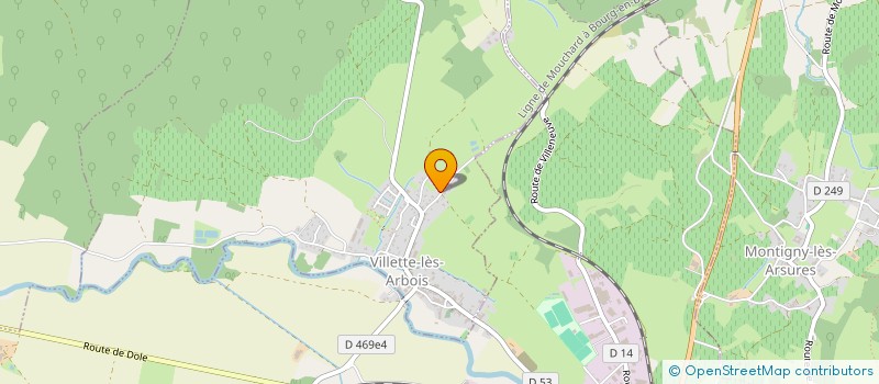 localisation de l'entreprise MONSIEUR JEAN TERRIBILE  VILLETTE-LES-ARBOIS