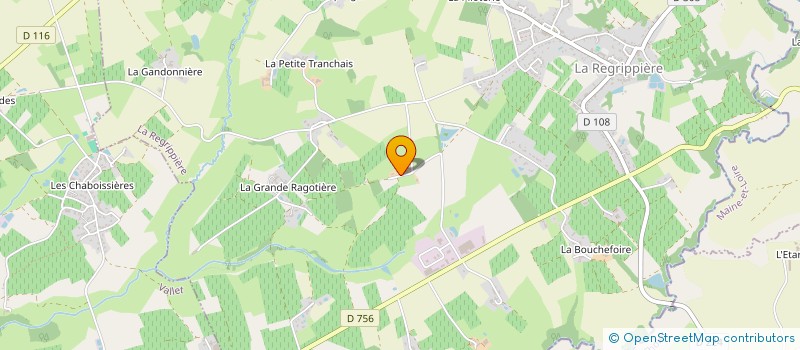 localisation de l'entreprise MONSIEUR JEAN TERRIEN  LA REGRIPPIERE