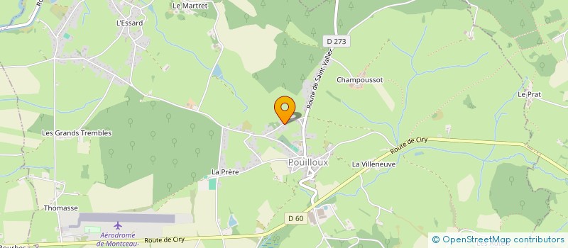 localisation de l'entreprise MONSIEUR JEAN TERRIER  POUILLOUX