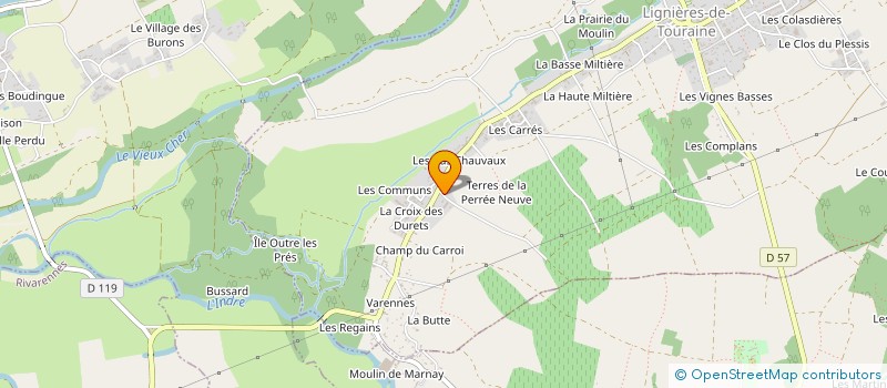 localisation de l'entreprise MONSIEUR JEAN TESSIER à LIGNIERES-DE-TOURAINE