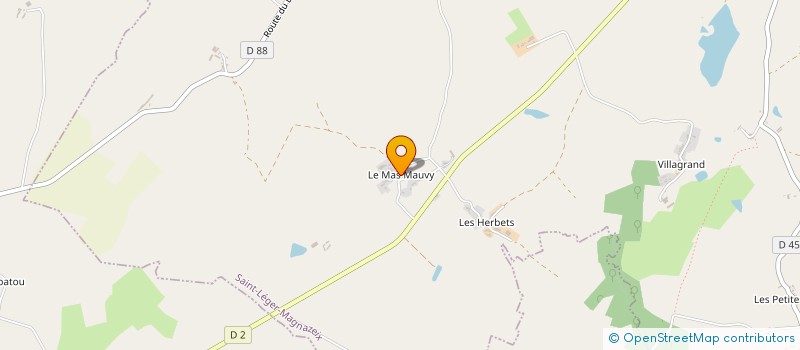 localisation de l'entreprise MONSIEUR JEAN TETAUD à SAINT-LEGER-MAGNAZEIX