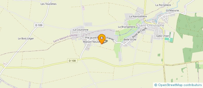 localisation de l'entreprise MONSIEUR JEAN TETAUD à SAINT-CHRISTOPHE
