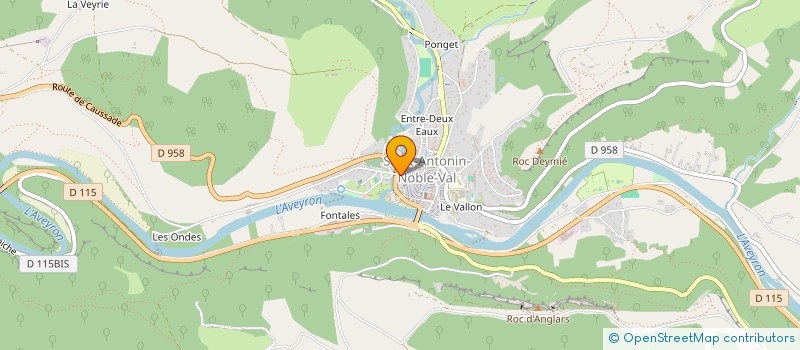 localisation de l'entreprise MONSIEUR JEAN TEULIERES  CAZALS