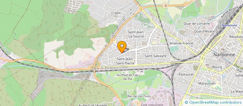 localisation de l'entreprise MONSIEUR JEAN TEUMA à NARBONNE