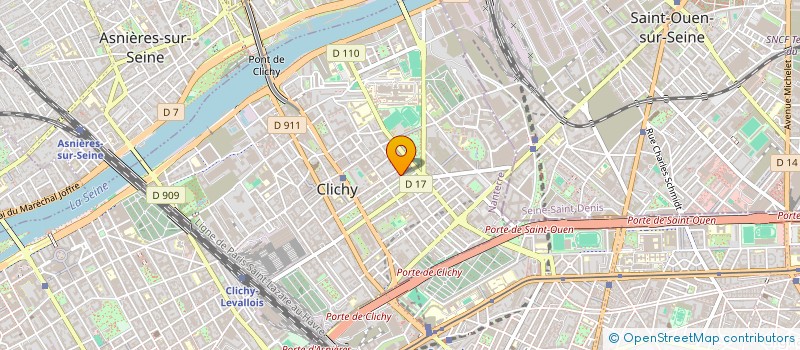 localisation de l'entreprise MONSIEUR JEAN TEYSSEDRE à CLICHY