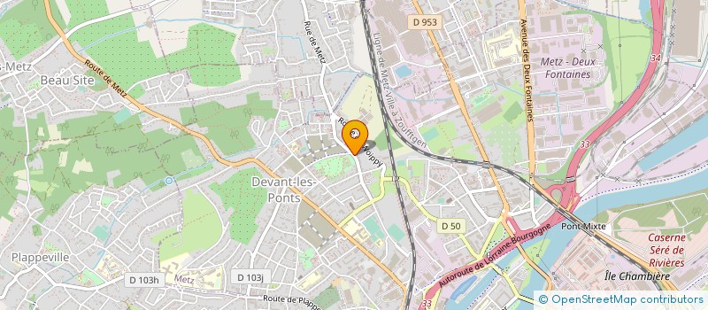 localisation de l'entreprise MONSIEUR JEAN THEOBALD  METZ