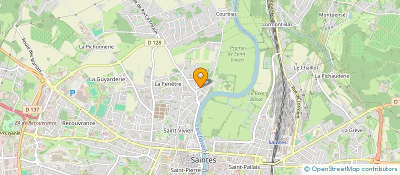 localisation de l'entreprise MONSIEUR JEAN-THEOPHANE REYMOND  SAINTES