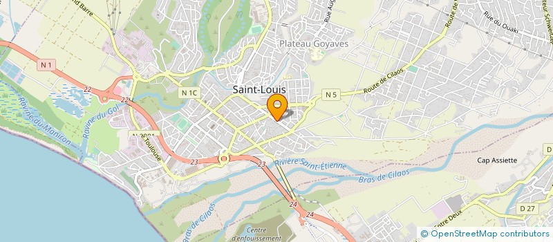 localisation de l'entreprise MONSIEUR JEAN THERMIDOR à SAINT-LOUIS