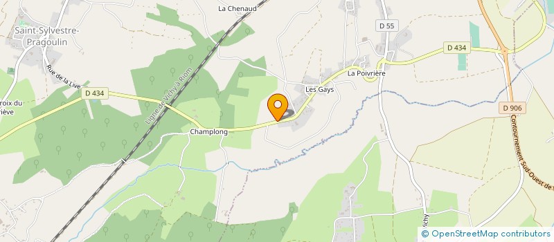 localisation de l'entreprise MONSIEUR JEAN THEUIL à SAINT-SYLVESTRE-PRAGOULIN