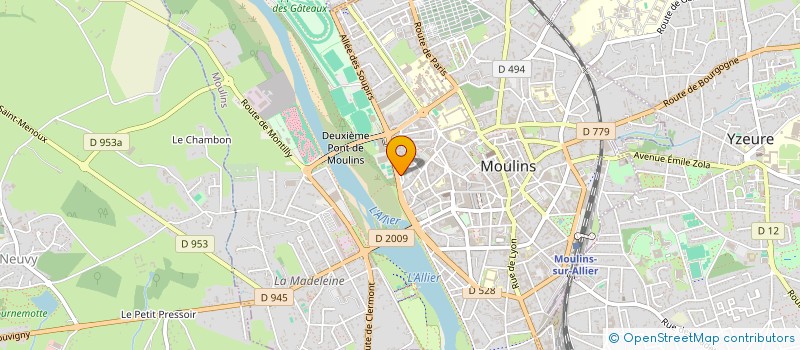 localisation de l'entreprise MONSIEUR JEAN THEVENIN à MOULINS
