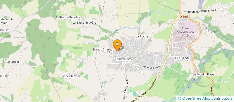 localisation de l'entreprise MONSIEUR JEAN THEVENON  RONTALON