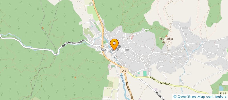 localisation de l'entreprise MONSIEUR JEAN THEVIGNOT  LA ROQUEBRUSSANNE