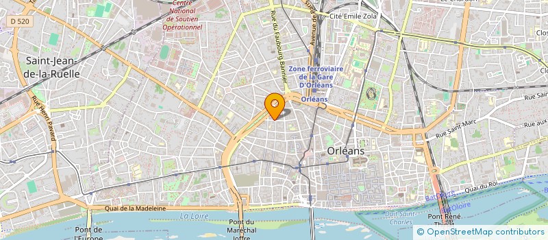 localisation de l'entreprise MONSIEUR JEAN THIEFFRY à ORLEANS