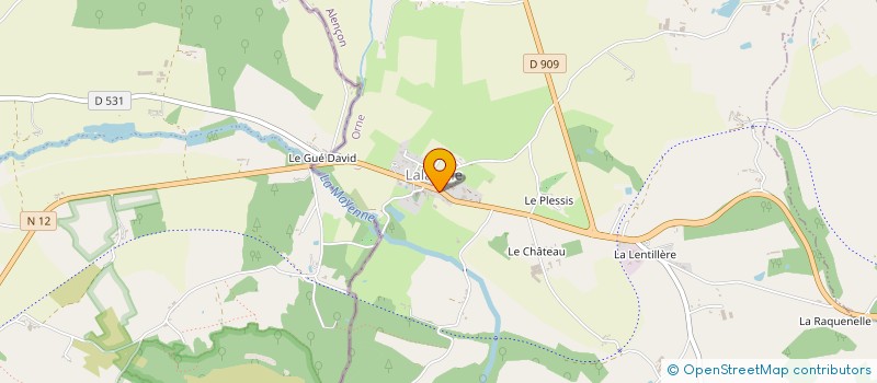localisation de l'entreprise MONSIEUR JEAN THIERRY CAUBERE DIT MARTET à LALACELLE
