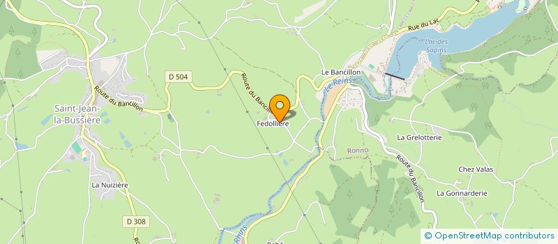 localisation de l'entreprise MONSIEUR JEAN THIOLLIER  SAINT-JEAN-LA-BUSSIERE