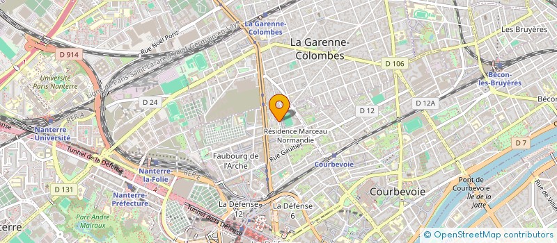 localisation de l'entreprise MONSIEUR JEAN THIOLLIER à COURBEVOIE