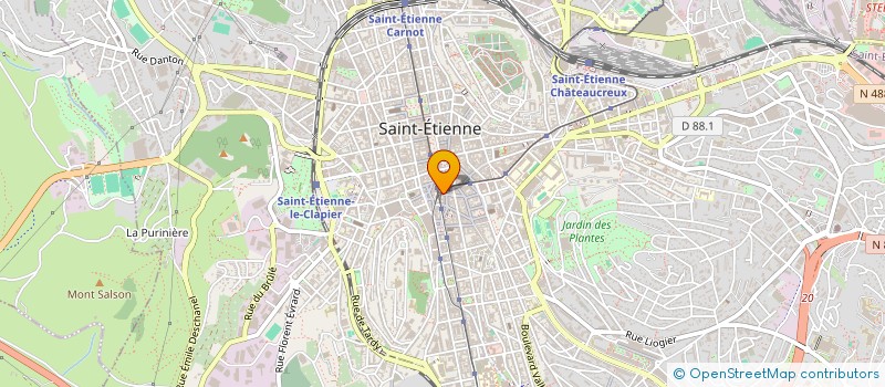 localisation de l'entreprise MONSIEUR JEAN THOLONIAT à SAINT-ETIENNE