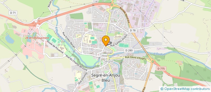 localisation de l'entreprise MONSIEUR JEAN THOMAIN  SEGRE-EN-ANJOU BLEU