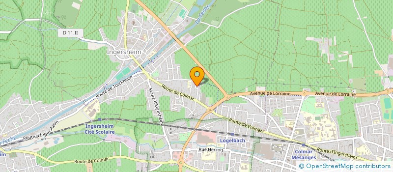 localisation de l'entreprise MONSIEUR JEAN THOMANN  INGERSHEIM