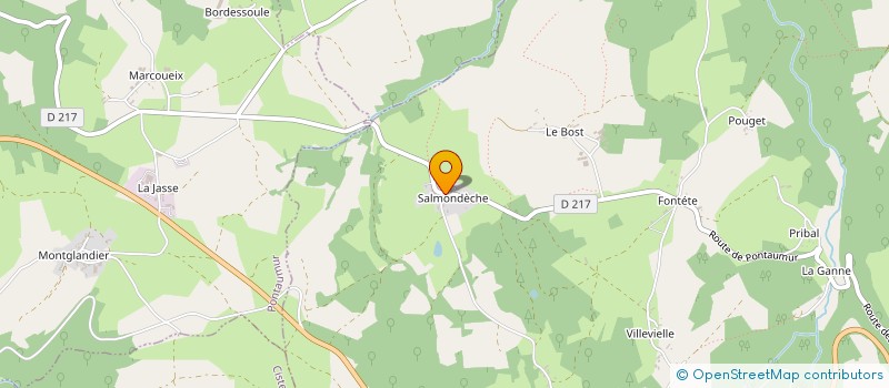 localisation de l'entreprise MONSIEUR JEAN THOMAS  LA GOUTELLE