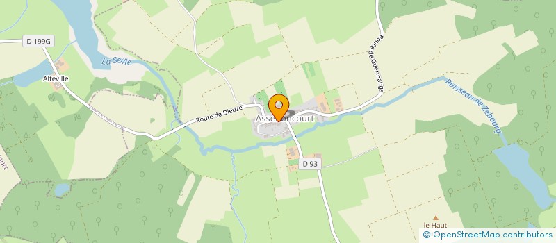 localisation de l'entreprise MONSIEUR JEAN THOMAS  ASSENONCOURT