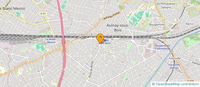 localisation de l'entreprise MONSIEUR JEAN THOMAS à AULNAY-SOUS-BOIS