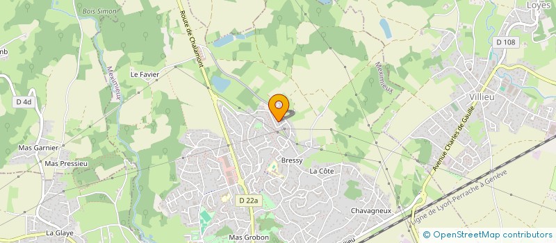 localisation de l'entreprise MONSIEUR JEAN THOMAS  RIGNIEUX-LE-FRANC