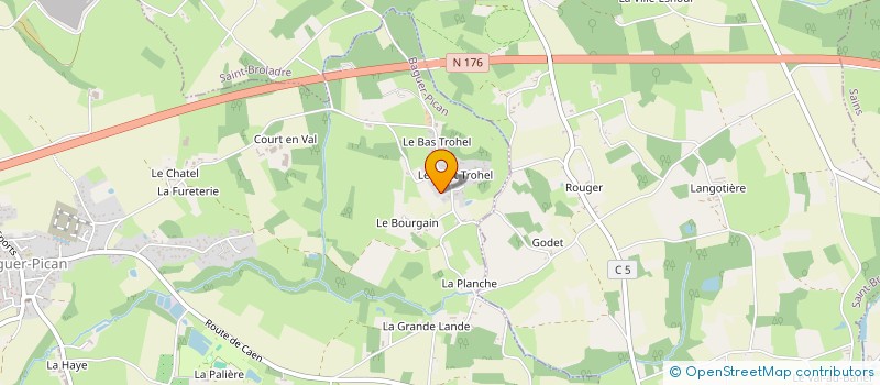 localisation de l'entreprise MONSIEUR JEAN THOMAS  BAGUER-PICAN