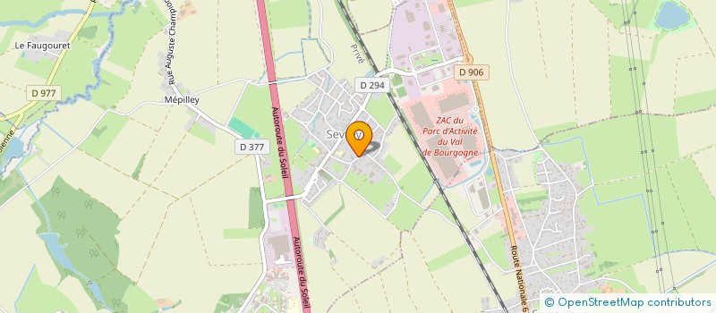 localisation de l'entreprise MONSIEUR JEAN-THOMAS DESIRE  SEVREY