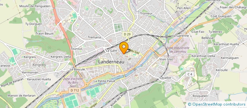 localisation de l'entreprise MONSIEUR JEAN THOMIN à LANDERNEAU