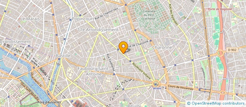 localisation de l'entreprise MONSIEUR JEAN THOUMIN à PARIS