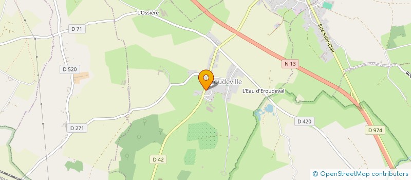 localisation de l'entreprise MONSIEUR JEAN THOUMINE à EROUDEVILLE