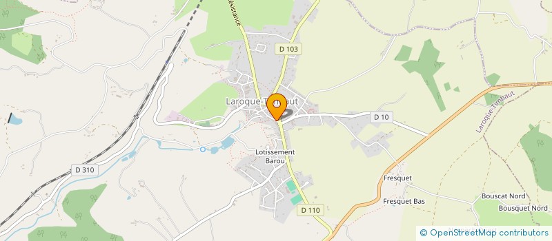 localisation de l'entreprise MONSIEUR JEAN THUAU  LAROQUE-TIMBAUT