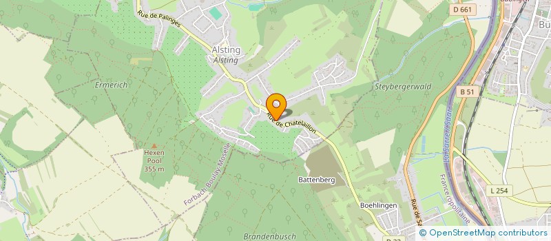 localisation de l'entreprise MONSIEUR JEAN THUMSER  ALSTING