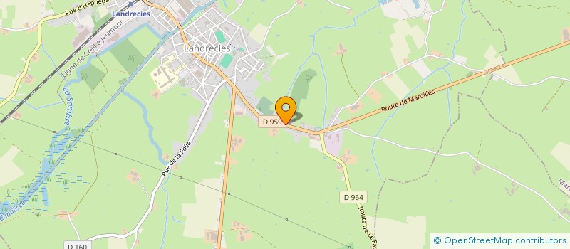 localisation de l'entreprise MONSIEUR JEAN THURETTE  LANDRECIES