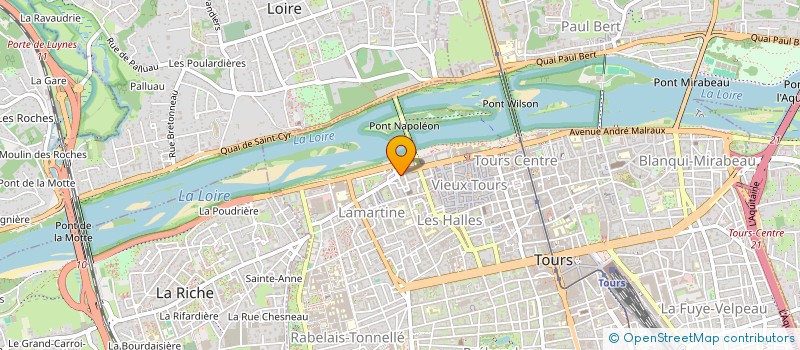 localisation de l'entreprise MONSIEUR JEAN TIAKO TAKOU  TOURS