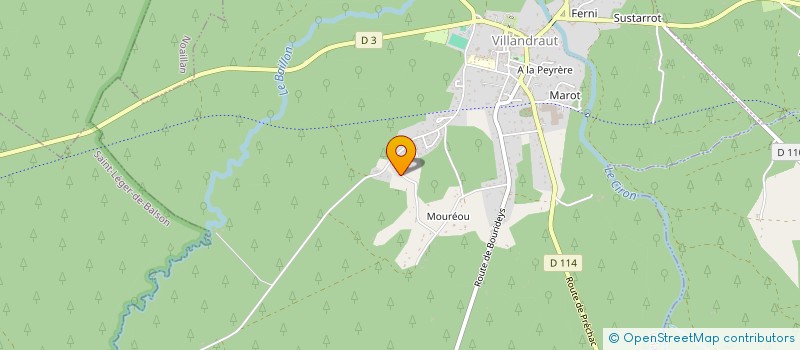 localisation de l'entreprise MONSIEUR JEAN TILHOS  VILLANDRAUT