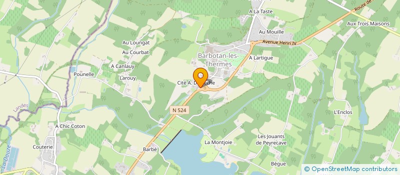 localisation de l'entreprise MONSIEUR JEAN TILLARD à CAZAUBON