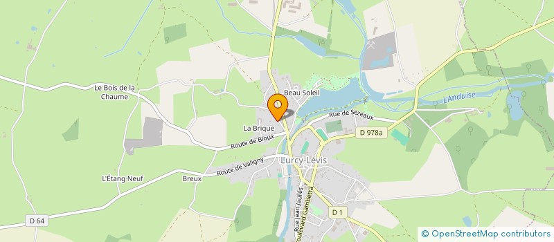 localisation de l'entreprise MONSIEUR JEAN TISSIER  LURCY-LEVIS