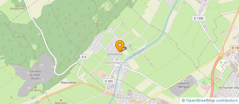 localisation de l'entreprise MONSIEUR JEAN TISSOT  LES FOURGS