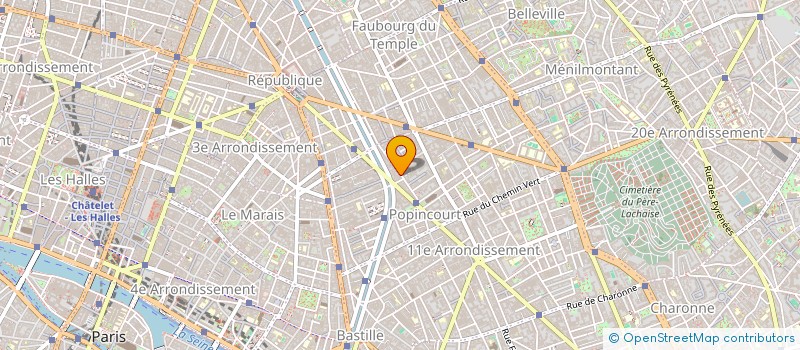localisation de l'entreprise MONSIEUR JEAN TOCCO à PARIS