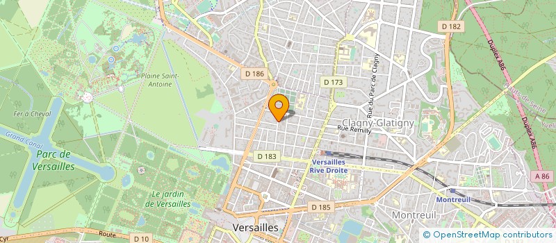 localisation de l'entreprise MONSIEUR JEAN TOFANI à VERSAILLES