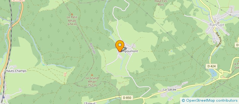 localisation de l'entreprise MONSIEUR JEAN TOFFOLATTI  RANRUPT