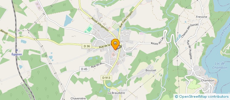 localisation de l'entreprise MONSIEUR JEAN-TOINE ROBERT à EGUZON-CHANTOME