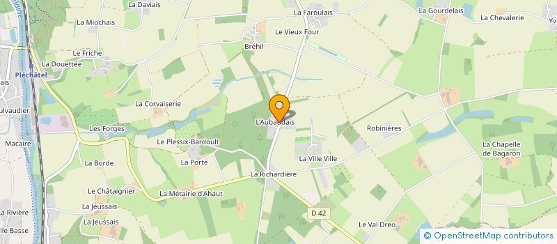 localisation de l'entreprise MONSIEUR JEAN TONELLI  BAIN-DE-BRETAGNE