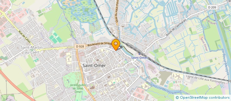 localisation de l'entreprise MONSIEUR JEAN TONNEAU à SAINT-OMER
