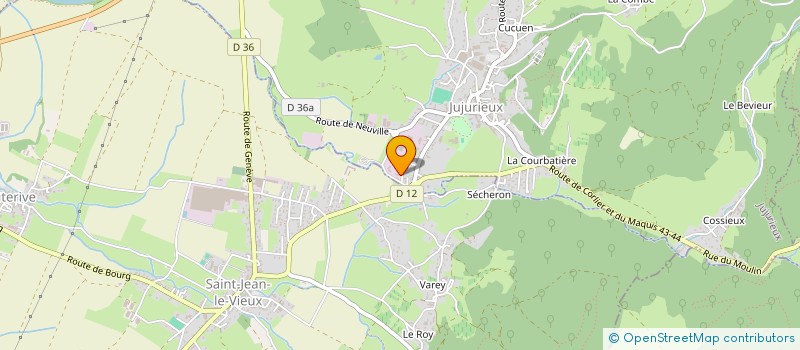 localisation de l'entreprise MONSIEUR JEAN TOQUET à JUJURIEUX