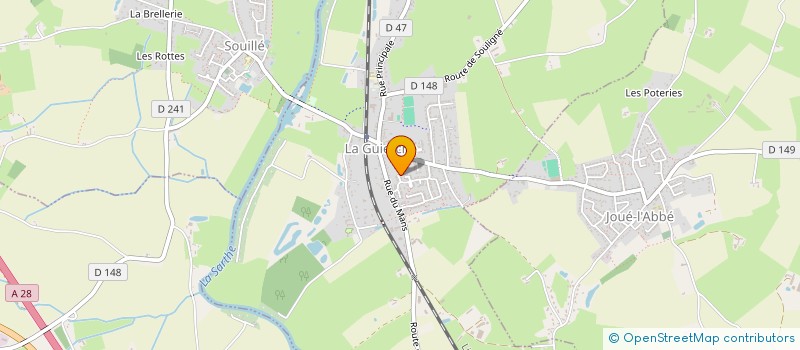 localisation de l'entreprise MONSIEUR JEAN TORRELLE  LA GUIERCHE