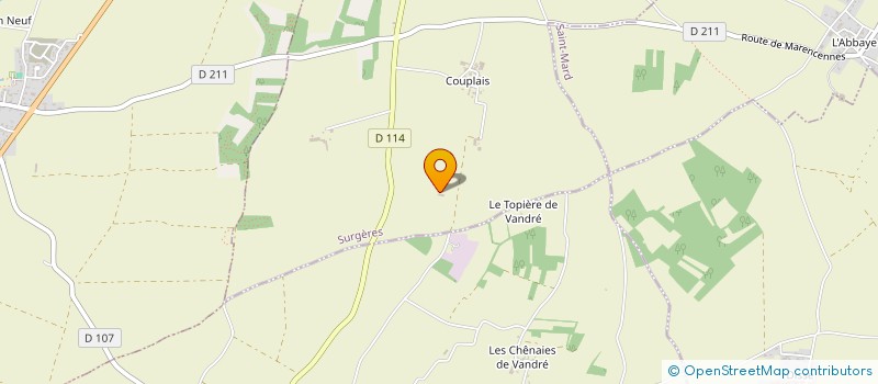 localisation de l'entreprise MONSIEUR JEAN TOUBLANC à SURGERES